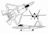 22 Raptor Aircraft Fighter F22 Lockheed Warbirds Blueprints Stealth Yf Jets Military Wing Martin Defence Pakistan Boeing Choose Board Wireframe sketch template