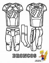 Coloring Pages Jersey Football Quarterback Denver Printable Bronco Ford Sports Broncos Template Jerseys Color Getcolorings Sport Library Clipart Unbelievable Popular sketch template