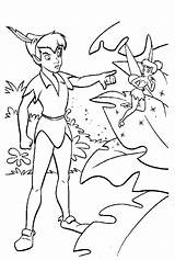 Coloring Pages Tinkerbell Peter Captain Peterpan Pan Expelled Disney Angry Printable Cartoon Print Book Fairy sketch template