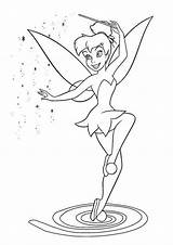 Tinkerbell Coloring Pages Print Tulamama Easy sketch template