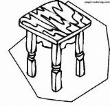 Coloring Pages Chair Magic Furniture sketch template