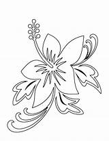 Coloring Pages Tropical Flower Plants Parts Flowers Printable Color Book Print Hard Pattern Adults sketch template