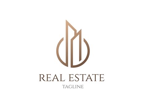 elegant real estate logo  base    dribbble