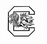 Gamecocks Carolina South Gamecock Coloring Logo Vinyl Decals Vector Svg Cricut Football Silhouette Stencil University Game Sketch Projects Explore Sketchite sketch template