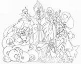 Coloring Disney Agere Sheets Pages Villains Choose Board Book sketch template