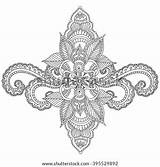 Henna Adults Mehndi Mandala sketch template