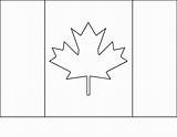 Flags Flag Coloring Pages Canada sketch template