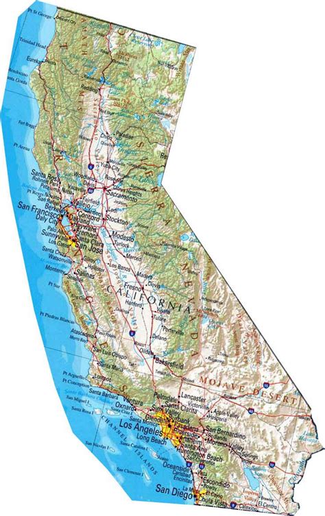 map  california california state usa maps   usa maps collection   united
