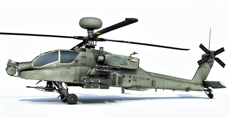 Ah 64 Apache Longbow 3d Model Helicopter 3d Model Mid Poly 3d Model Of