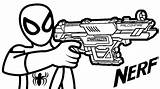 Nerf Spiderman Kolorowanki Dzieci Pistola Coloringpagesfortoddlers Gta Wydruku Armas sketch template