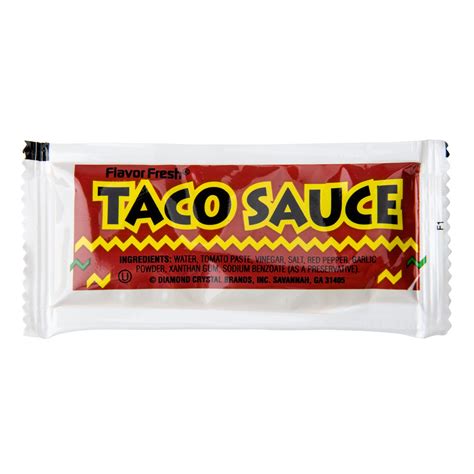 taco sauce  gram portion packet case