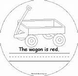 Red Color Enchantedlearning Wagon Things Readers Early Book Colors Books sketch template
