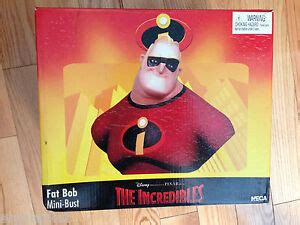 incredibles  incredible fat bob mini bust pixar neca ebay