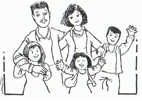 family coloring pages  kids kamalche