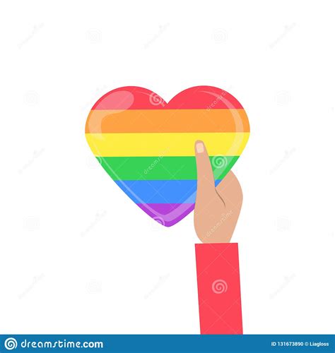 Lgbt Regenbogen Herz Gleichgeschlechtliche Liebe Stolz Auch Im Corel