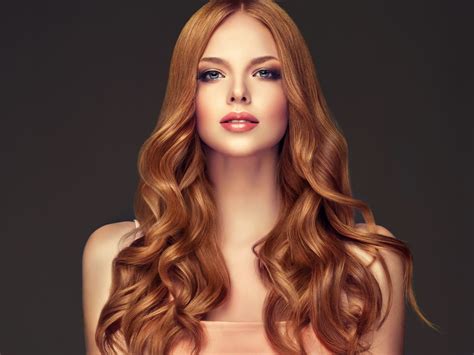 Desktop Wallpaper Red Head Long Hair Girl Model Beautiful Hd Image