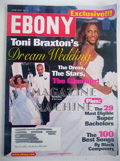 toni braxton magazine ebony june 2001 174 pages toni braxton wedding