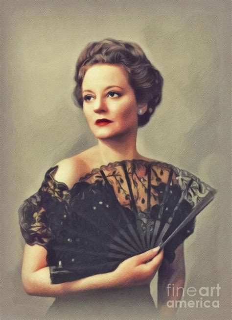 Tallulah Bankhead Vintage Actress Painting By John Springfield Fine