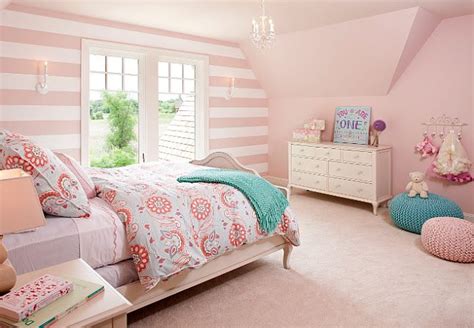 Combinação Linda De Rosa Azul E Estampas  Pink Bedroom