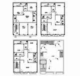 Drawing Dwg Residential Apartment  Plan Detail Dimension House Cadbull Description sketch template