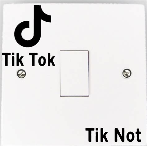 Tik Tok Light Switch Sticker Decal Lumos Nox Lightswitch