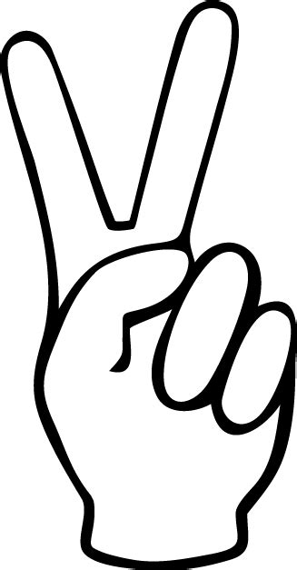 peace sign template clipartsco