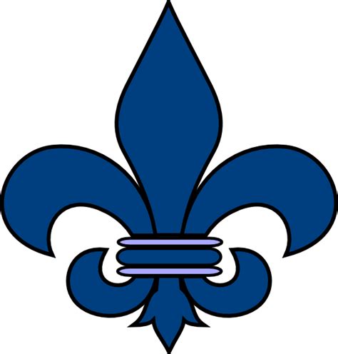 blue fleur de lis clip art  clkercom vector clip art