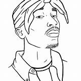 Tupac 2pac Cardi Cent Gangster Lineart Xcolorings Shakur Zeichnung Rap Ontwerpen Tekeningen 드로잉 Adult Coloriage sketch template