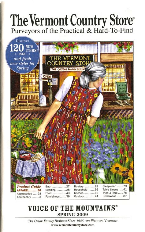 vermont country store catalog cover spring  country store