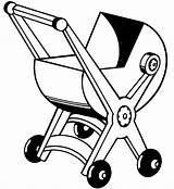 Kinderwagen Colorare Stroller Passeggino Carriage Juguete Dibujar Kindergarten sketch template