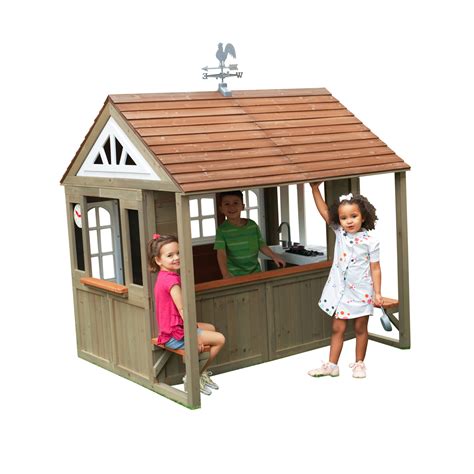 buy kidkraft country vista wooden outdoor playhouse  double doors