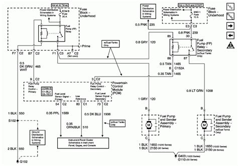 chevy silverado fuel pump reset wiring diagram schematic
