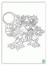 Coloring Skylanders Dinokids sketch template