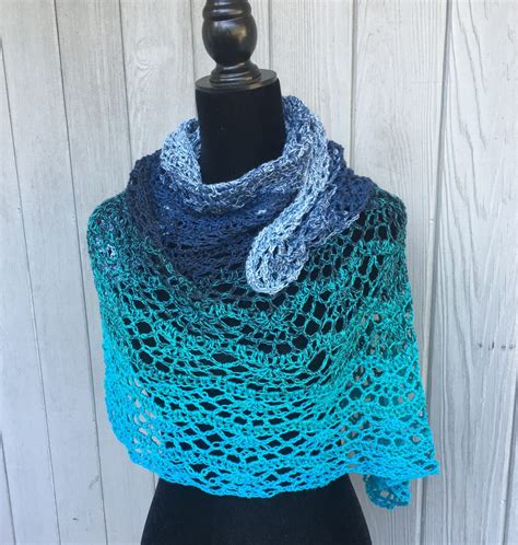 crochet lace shawl pattern light  joy designs