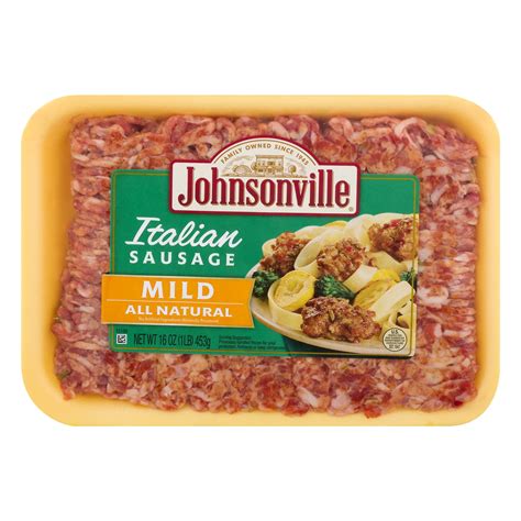 johnsonville mild italian ground sausage oz tray  walmartcom