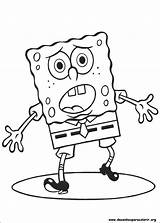 Bob Esponja Colorear Spongebob Desenho Sorprendido Schwammkopf Malvorlagen Eponge sketch template