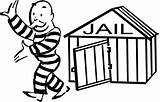 Jail Bail Clipart Clip Adjourn Prison Cartoon Bond County Cell Drawing Card Draw Money Released Bondsman Cliparts Bonds Man Leaving sketch template