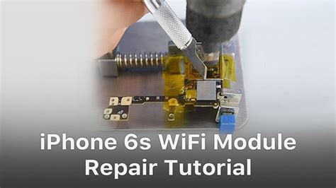 iphone  wifi module repair tutorial youtube