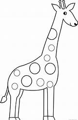 Giraffe Draw Netart Cliparts sketch template