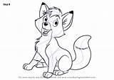 Todd Coloring Pages Copper Fox Hound Drawing Tod Draw Template sketch template