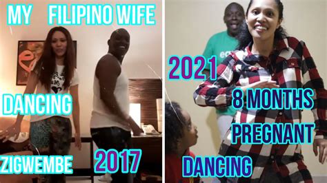 My Filipino Wife Dancing To Zigwembe[8months Pregnant] Throwback 2017