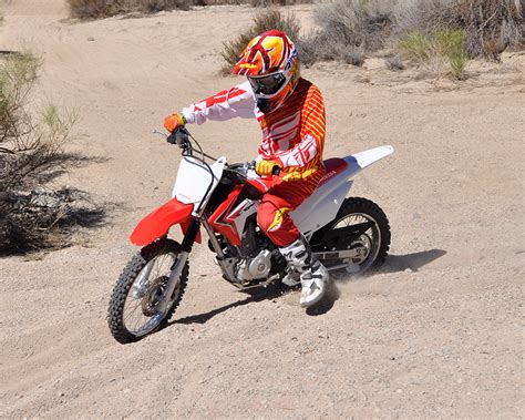 honda crf  fb dirt bike test