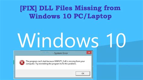 [fix] dll files missing from windows 10 pc laptop fix windows errors blog