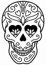 Colouring Skulls Teenagers sketch template