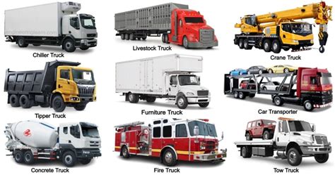 types  trucks    explained  pictures names engineering learn