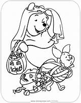 Piglet Pooh Disneyclips Treating Trick sketch template