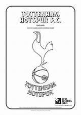 Tottenham Coloring Pages Hotspur Logos Logo Soccer Cool Clubs Colouring Fc Liverpool Kids Premier League Printable Color Sheets England Club sketch template