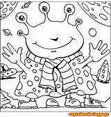 Coloring Pages Alien Printable Book sketch template