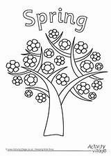 Spring Seasons Tree Colouring Four Pages Clipart Coloring Season Drawing Activity Trees Summer Printable Village Sheets Worksheet Preschool Winter Activityvillage sketch template