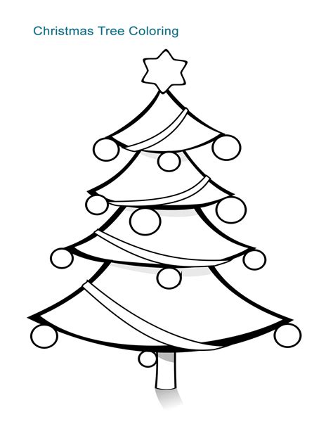 christmas tree worksheets coloring pages